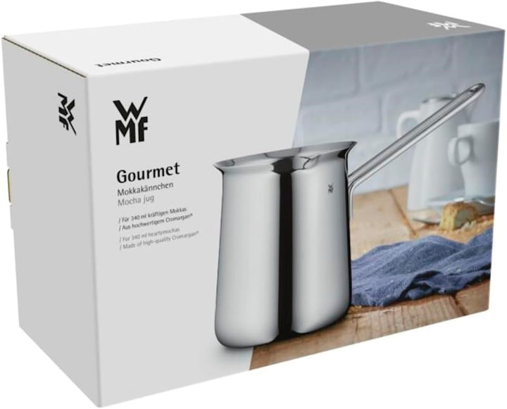 WMF Gourmet Mokkakännchen 340 ml, Mokkakanne für 6 Tassen geeignet, Cromargan Edelstahl poliert, spü