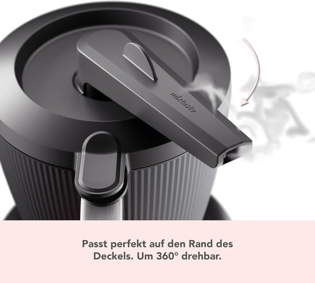 mixtaste® Dampfumleiter kompatibel mit Thermomix TM7, mit geschütztem überlaufschutz, Dampfumlenk Au