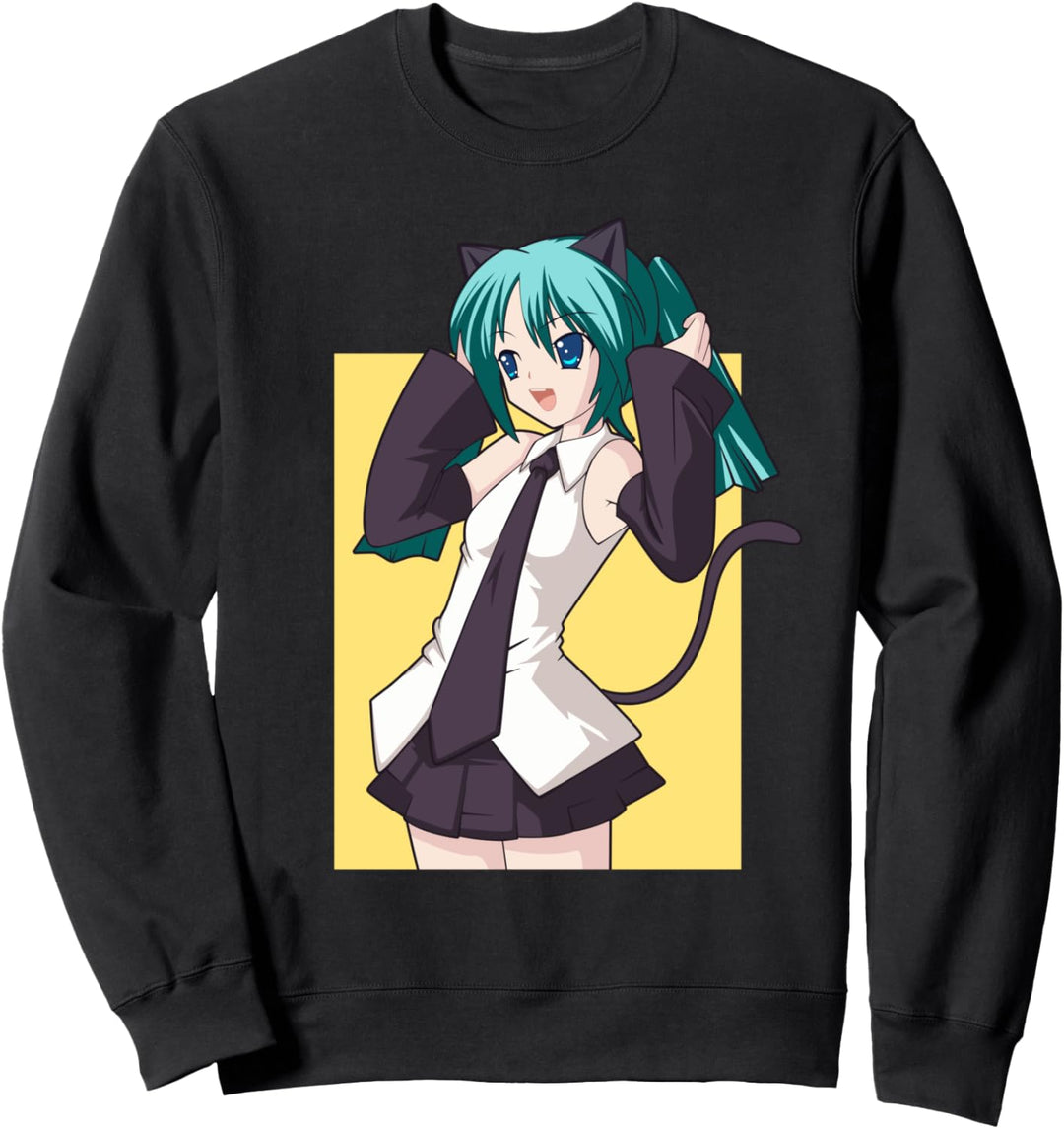 Weeb - Anime-Katzenmädchen Sweatshirt