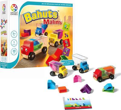 Smartgames – SG 035 fr – Bahuts Pfiffige – Spiel der Reflexion der Logik und Einbaudose Bahuts Malin
