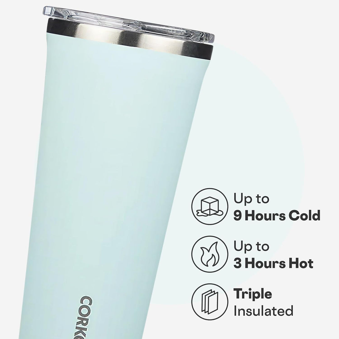 Corkcicle Becher, 450 ml, Puderblau 473 ml Farbe: Hellblau, 473 ml Farbe: Hellblau