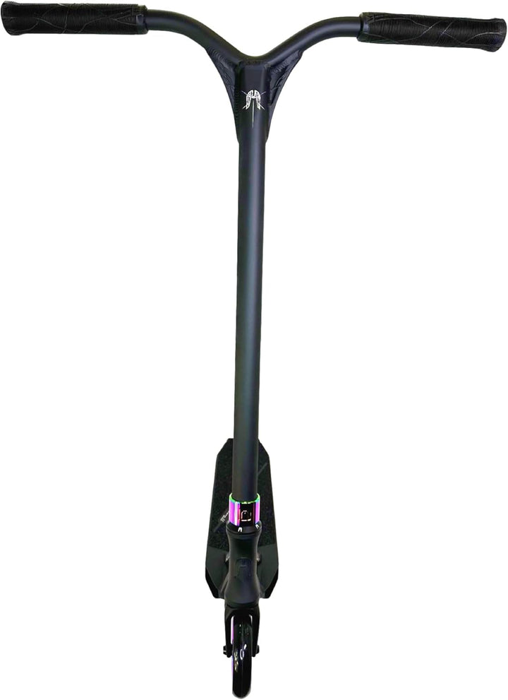 Ethic Erawan Stunt-Scooter komplett H=85cm + Fantic26 Sticker Schwarz / Rainbow Neochrome, Schwarz /