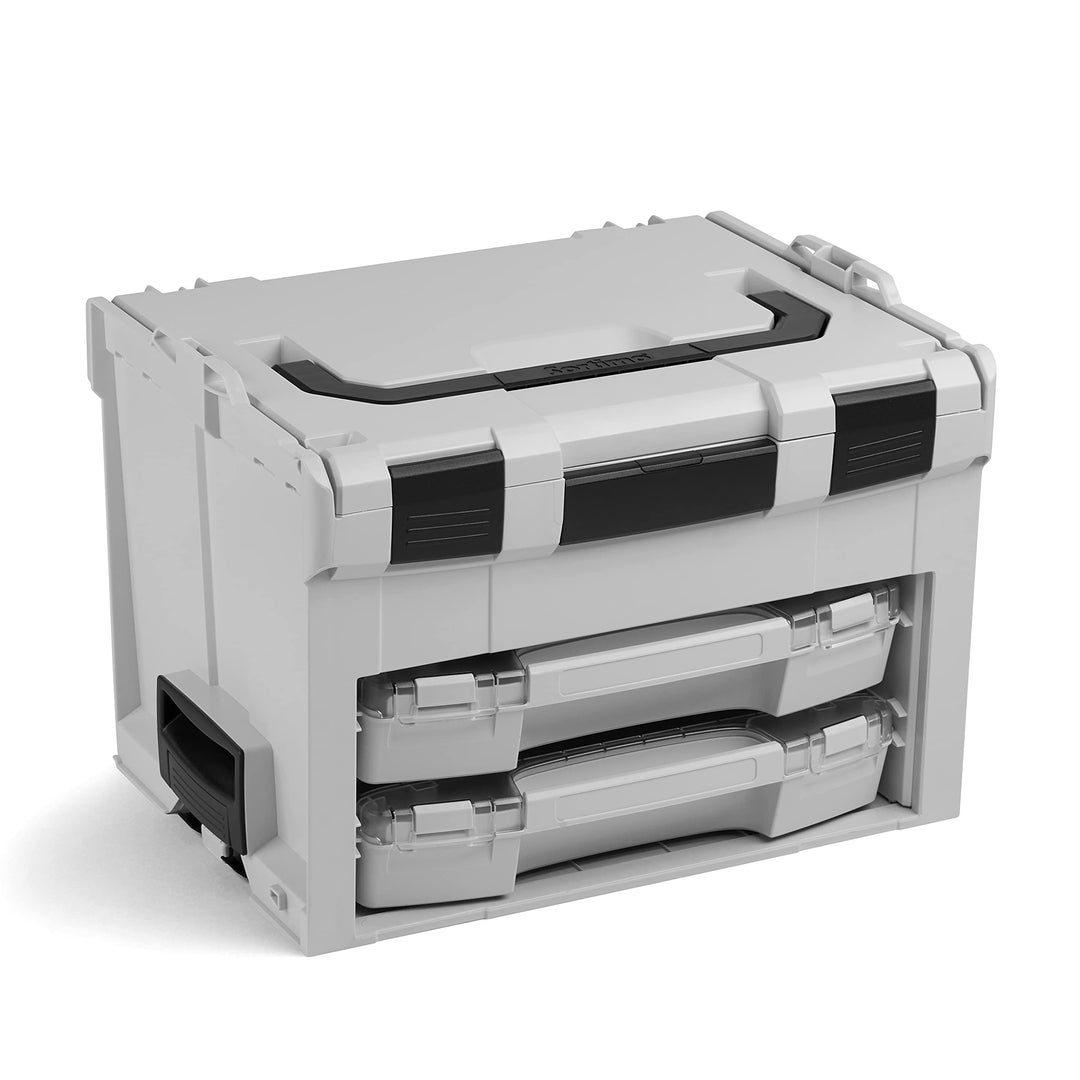 L-BOXX Sortimo LS-BOXX 306 grau Werkzeugkoffer Set | inklusiv 2x i-BOXX leer | Transportsystem Werkz