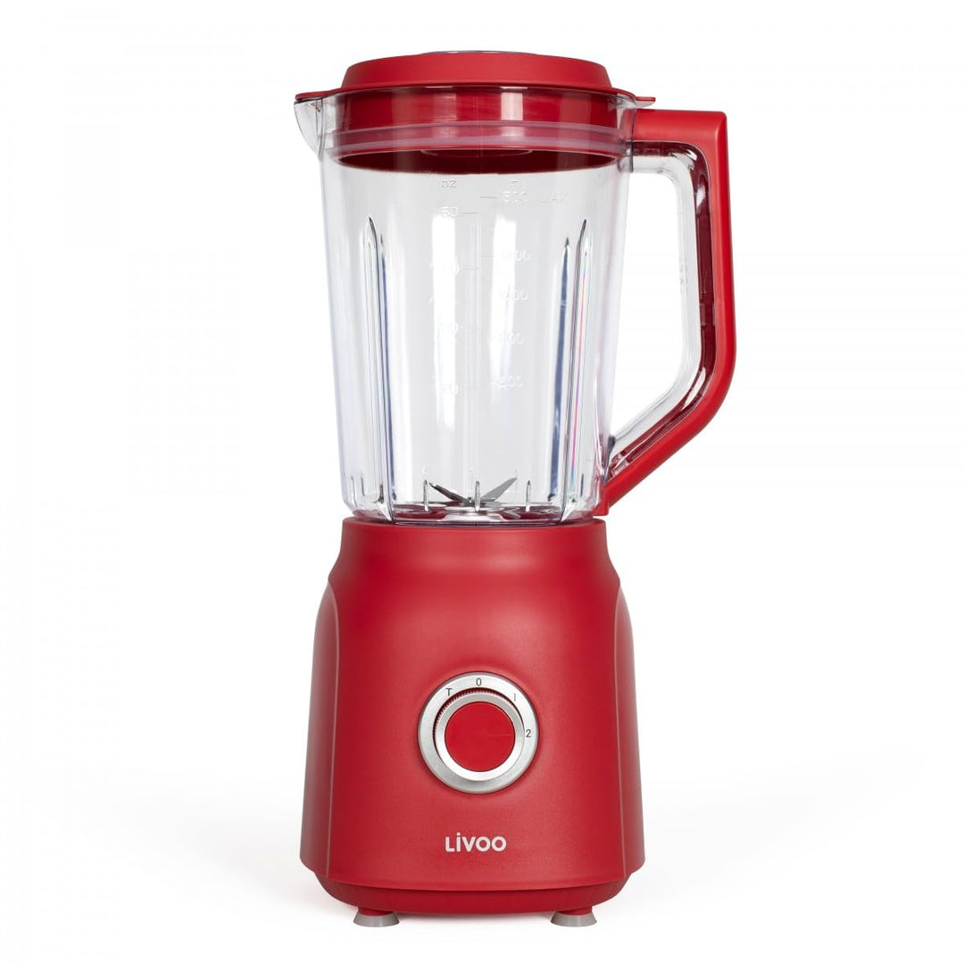 Livoo Standmixer, 1,5 l, DOP242N, 600 W, 22.000 U/min, 2 Geschwindigkeitsstufen Chili Red, Chili Red