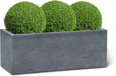 ESCHBACH® Pflanzkübel Box 80 Stein Grau Rechteckig * 80 x 30 x 30 cm * 10 Jahre Garantie 80x30x30, 8