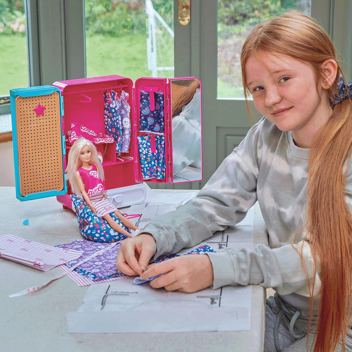 Barbie Bastelmode Kleiderschrank Puppe inklusive