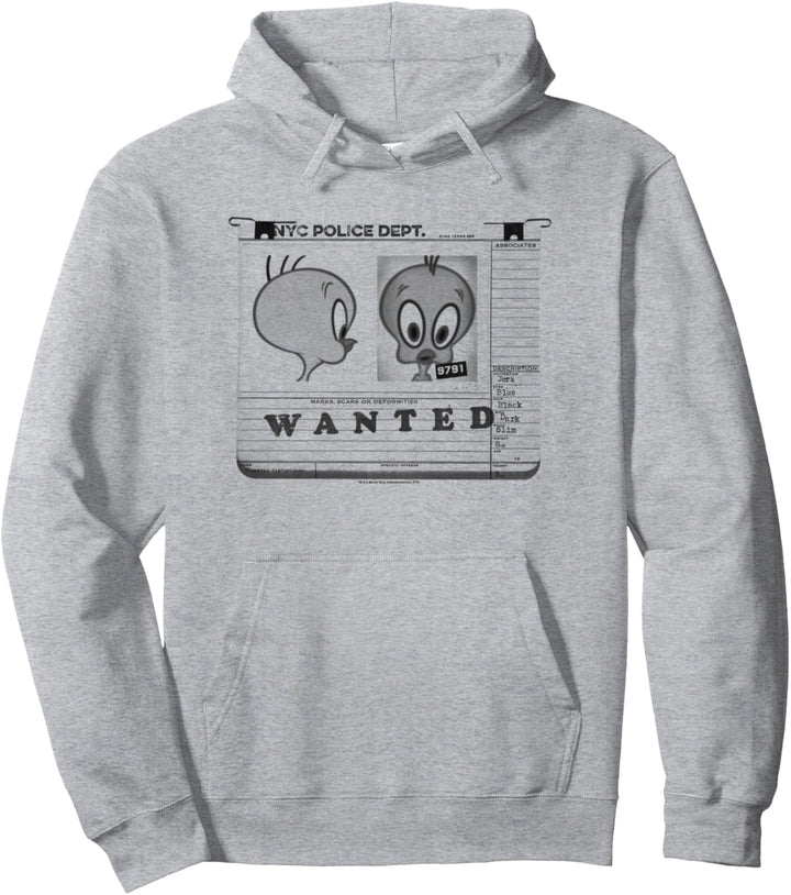 Looney Tunes Tweety Wanted Pullover Hoodie
