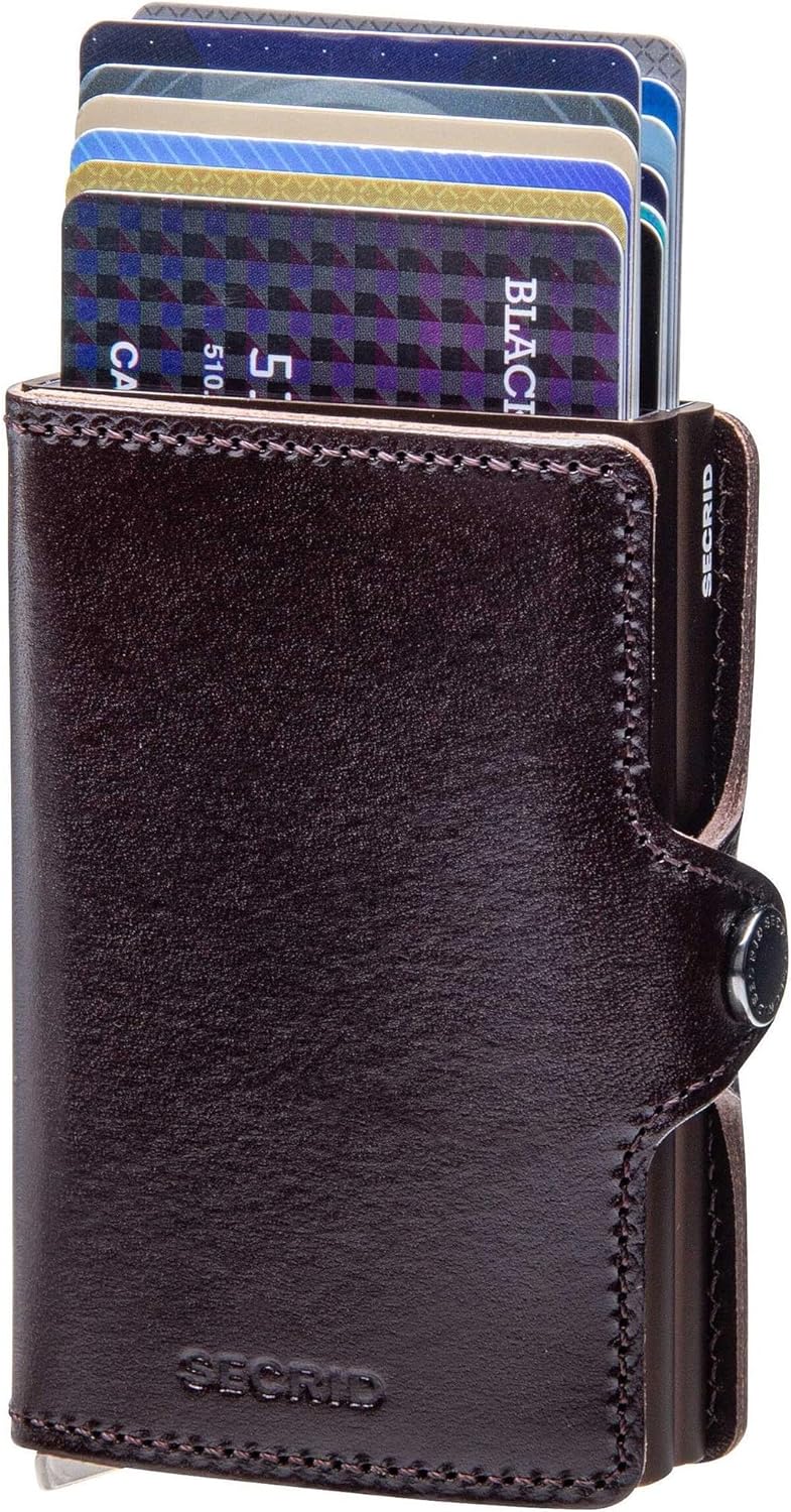Secrid Premium Kollektion Twinwallet Dusk 10 cm - Dark Brown Braun Einheitsgrösse, Braun Einheitsgrö