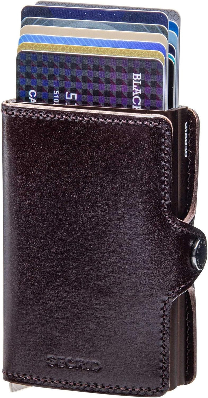 Secrid Premium Kollektion Twinwallet Dusk 10 cm - Dark Brown Braun Einheitsgrösse, Braun Einheitsgrö
