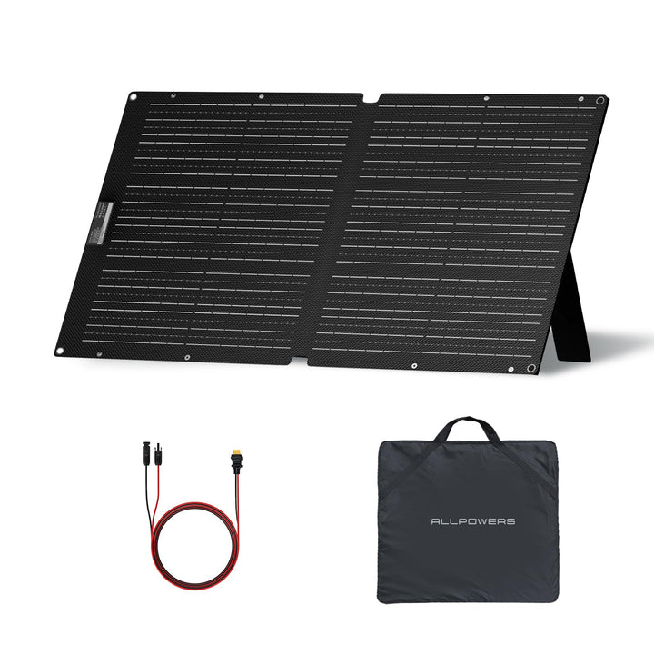 ALLPOWERS Faltbares Solarpanel 100W Solarmodul Speziell für Tragbare Powerstation und Outdoor Solarg