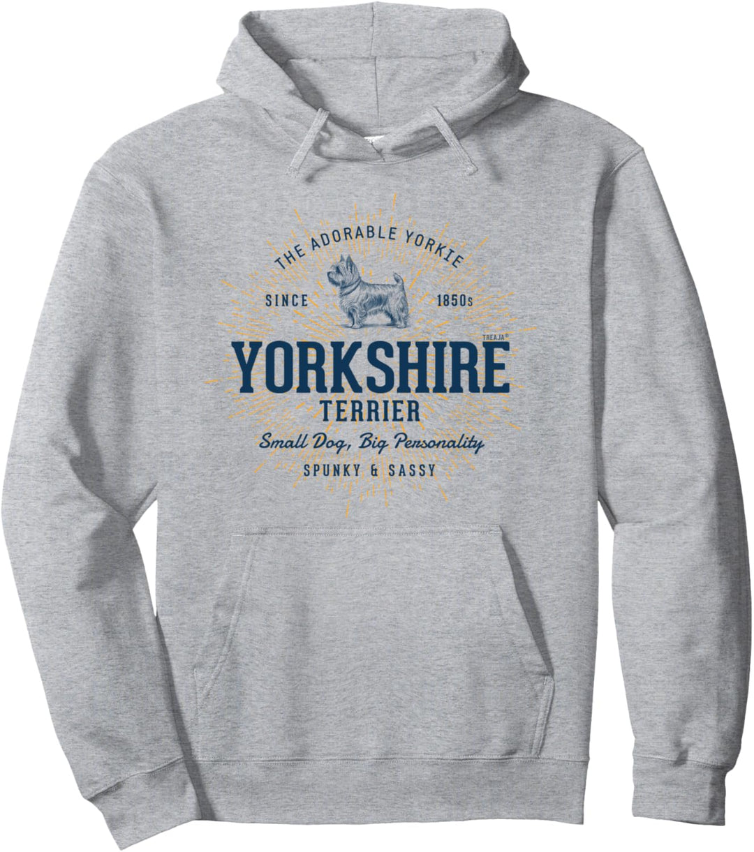 Retro-Stil Yorkshire Terrier Vintage Pullover Hoodie