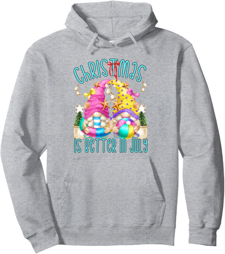 Life Is Better In Flip Flops Funny Christmas In Juli Zwerg Pullover Hoodie