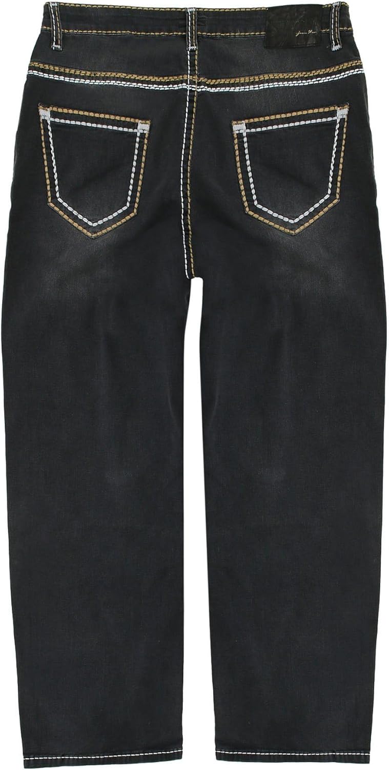 Lavecchia Herren Designer Jeanshose LV-503 Stone-Black Comfort Fit in verschiedenen Grössen 42W / 30