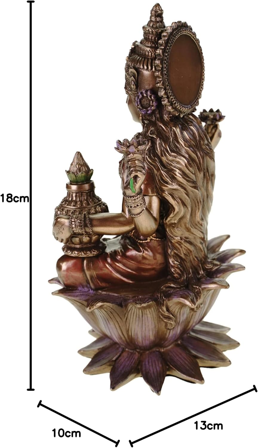 Veronese Statue Lakshmi indischer Gott des Glücks der Weisheit und des Reichtums Hinduismus Figur In