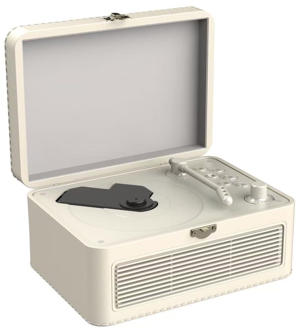 Tragbar CD Player Bluetooth Retro Radio mit CD-Player mit Lautsprecher Unterstützung USB &amp; AUX-Wiede