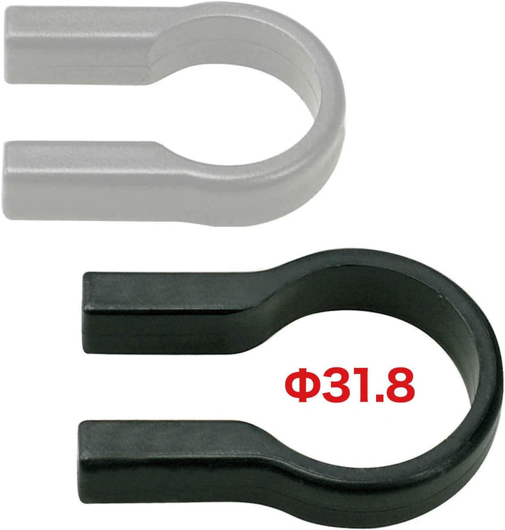 KLICKfix Hundekorb Doggy, grau/schwarz, 0302GR Bundle mit Lenkeradapter mit 31.8 Mm, Bundle mit Lenk