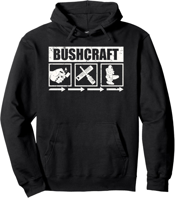 Bushcraft Survival Geschenk Outdoor Feuer Machen Pullover Hoodie