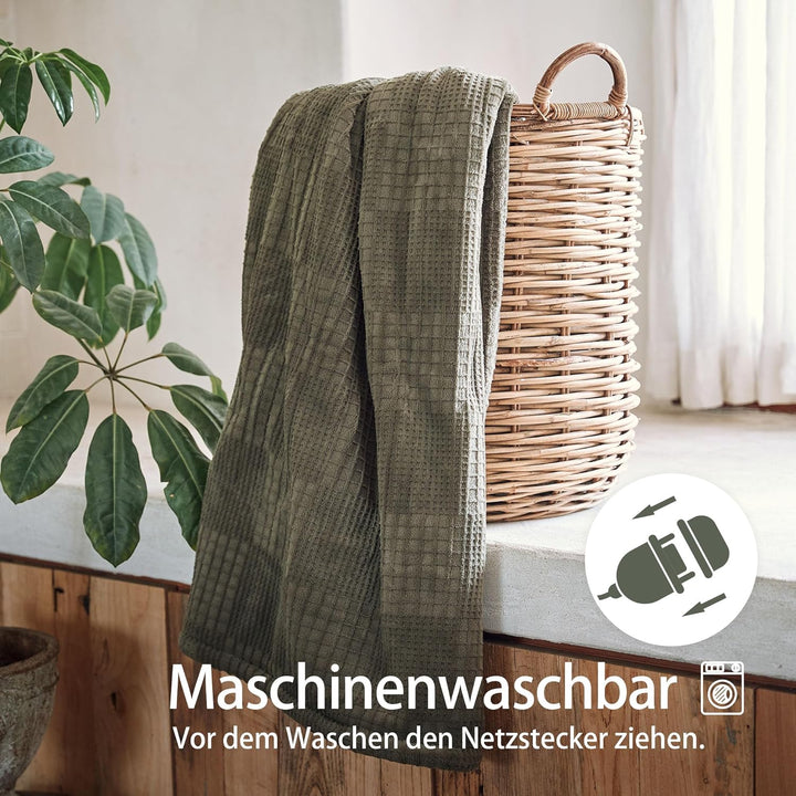 Texciting heizdecke 130X160 cm-Wärmedecke heizdecke mit 9 Heizstufen-10 Stunden Auto Off Überhitzung