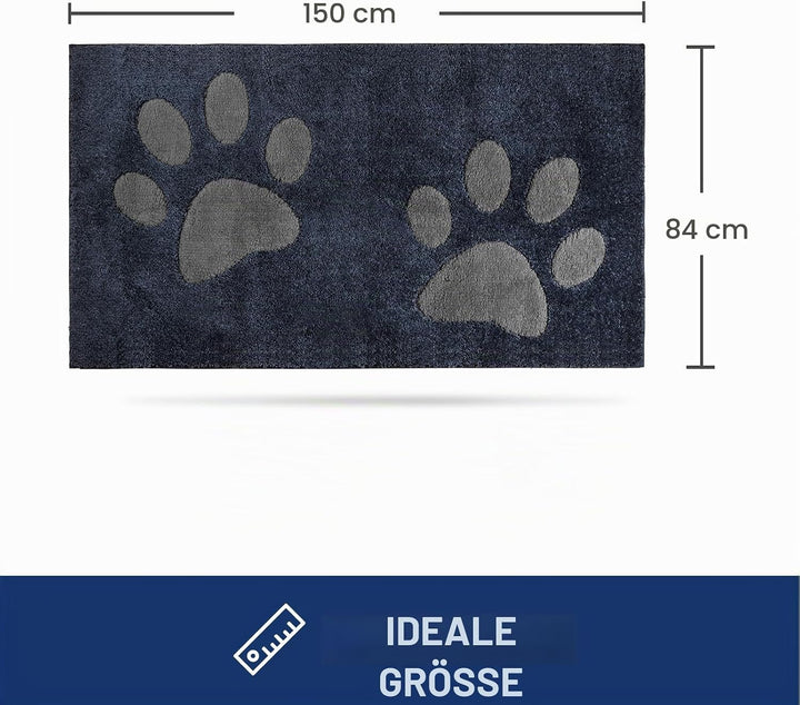 FCSDETAIL Schmutzfangmatte waschbar 84 x 150 cm, Fussmatte Innen, absorbierend Fussmatte, rutschfest