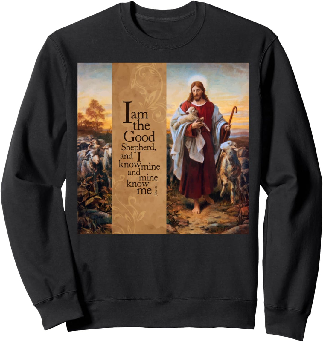 Kunst des guten Hirten, die John 10 Plockhorst Jesus Christ Sweatshirt