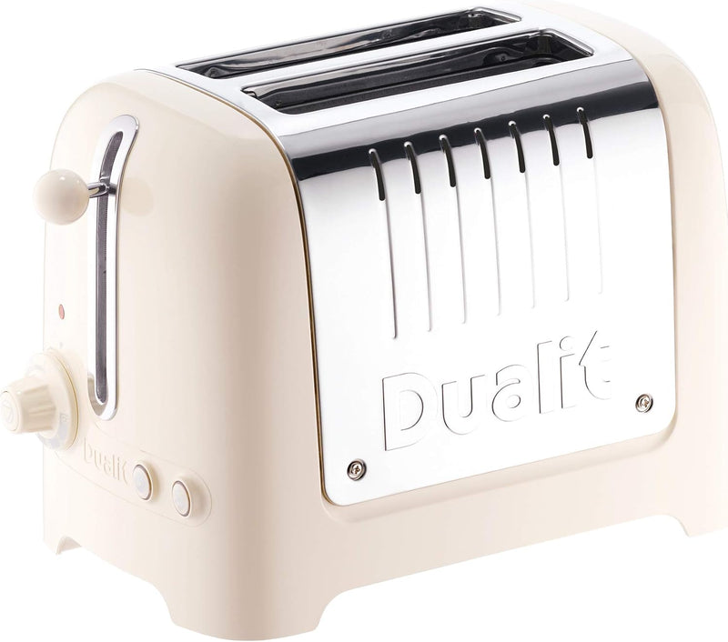 Dualit Lite 2 Scheiben Toaster - 1,1kW Toastet 60 Scheiben Toast Pro Stunde - Poliert mit Rand in Ca