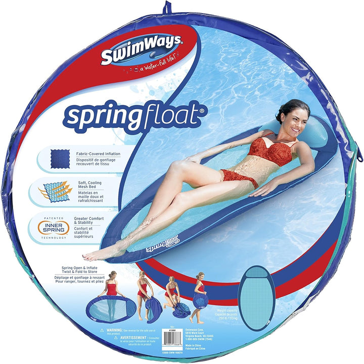 SwimWays Spring Float - Blue/Aqua