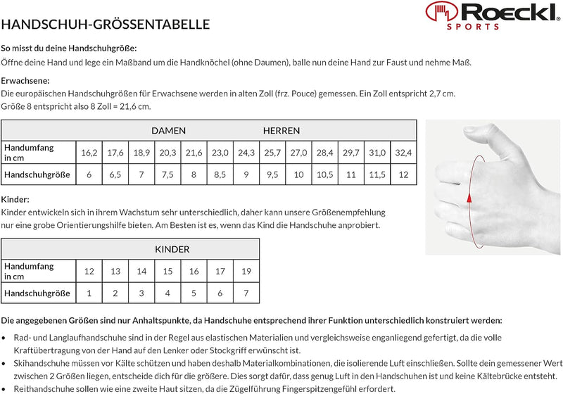 Roeckl Sports Reithandschuh ROECK-Grip Winter, Turnier Winter Handschuh, 6 Farben, Grösse 6-11 7.5 M