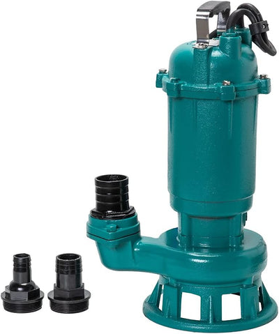 Fäkalienpumpe Tauchpumpe Schmutzwasserpumpe 550W - 15000l/h m. Schneidmesser / Cutter