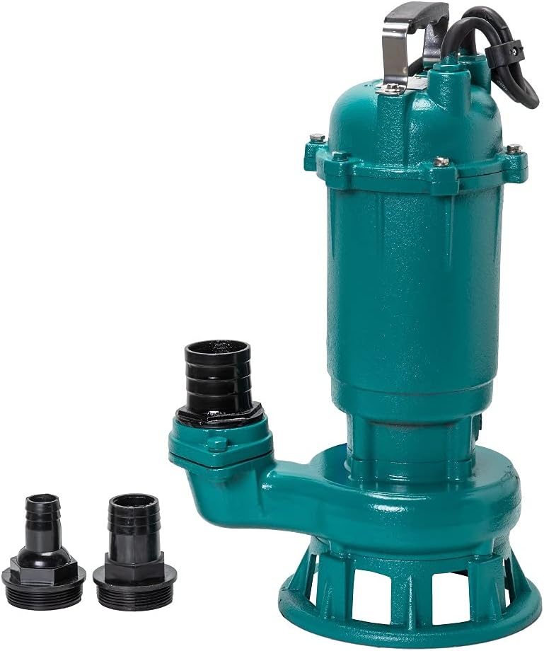 Fäkalienpumpe Tauchpumpe Schmutzwasserpumpe 550W - 15000l/h m. Schneidmesser / Cutter