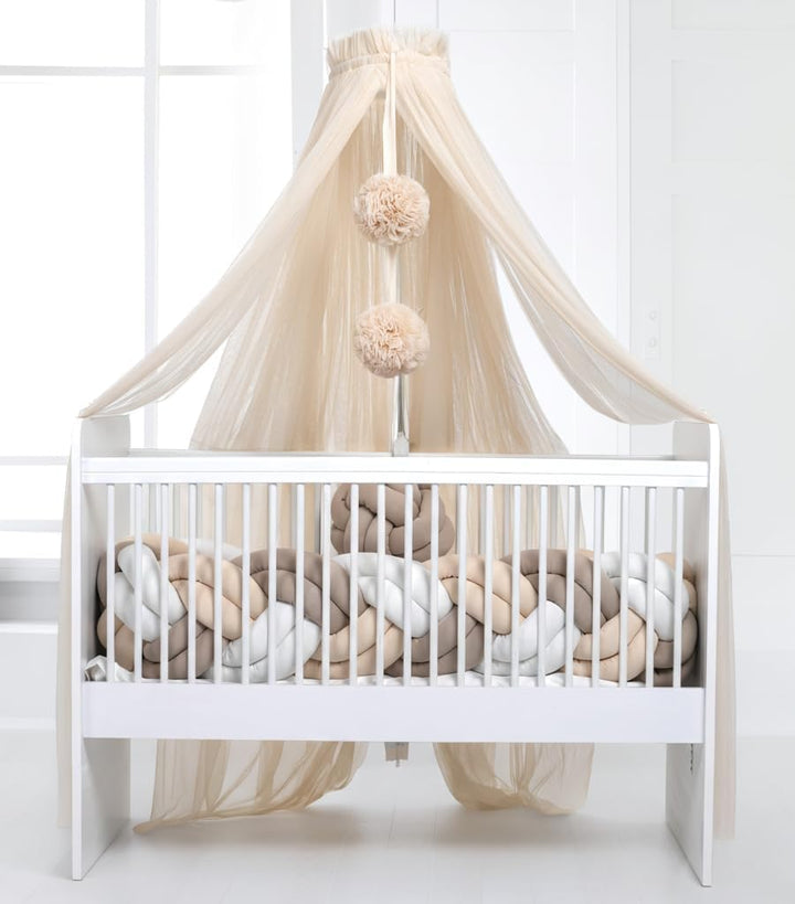 Baby Fancyroom Betthimmel für Babybett, Prinzessib Babywiege, Moskitonetz, Beistellbett Himmel, Baby
