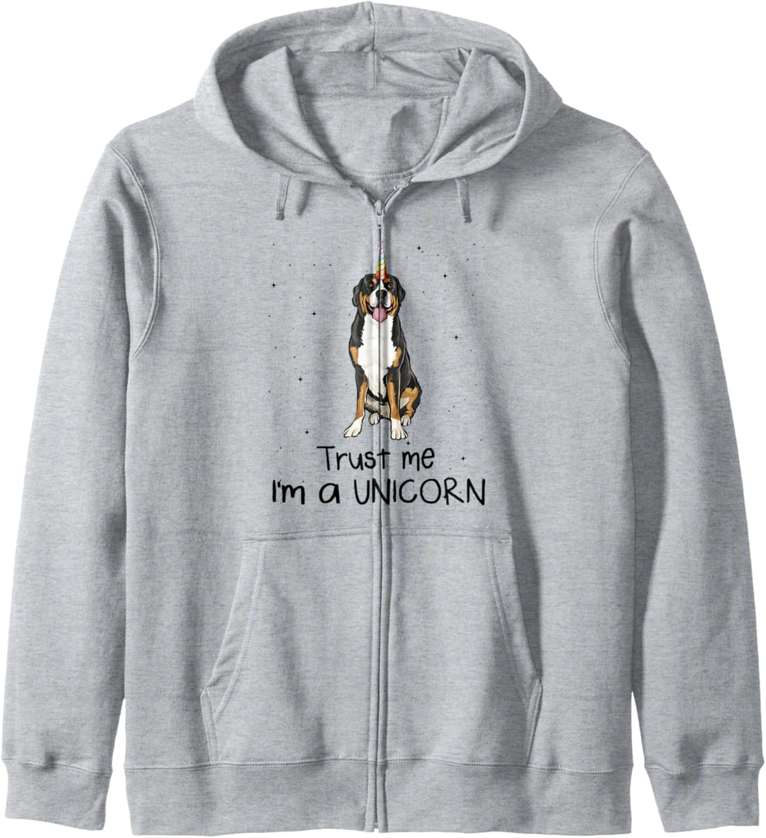 Greater Schweizer Sennenhund Vertraue mir, ich bin ein Einhornhund Kapuzenjacke
