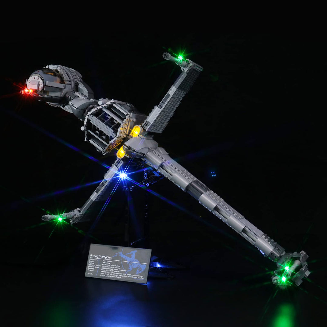 GEAMENT LED Licht-Set Kompatibel mit Lego UCS B-Wing Fighter (B-Wing Starfighter) - Beleuchtungsset