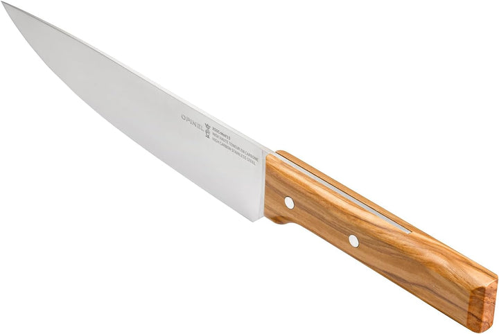 Opinel Parallel Trio Olivier /2 Kochmesser Set aus 3 Chefmessern mit Edelstahlklinge und Buchenholzg