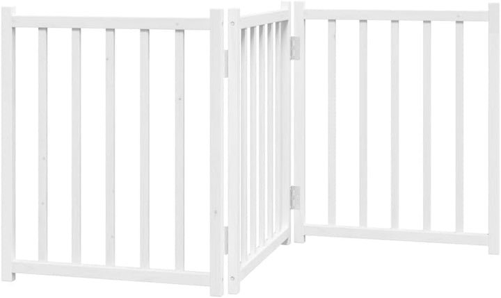 vidaXL Hundetor 3-TLG., Hundegitter Faltbar Pflegeleicht, Schutzgitter für Wohnzimmer Küche Treppe,