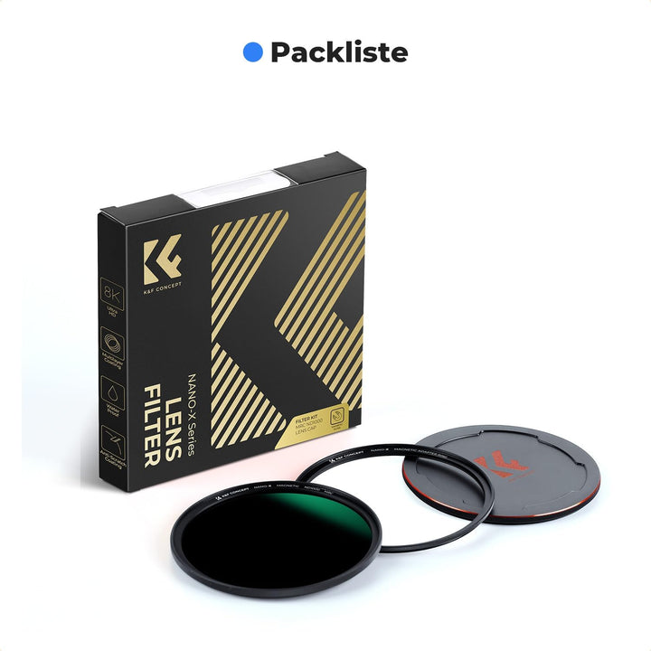 K&amp;F Concept Nano X-Serie Magnetischer ND Filter Graufilter ND1000(10 Blendenstufen) Magnetisches Sch