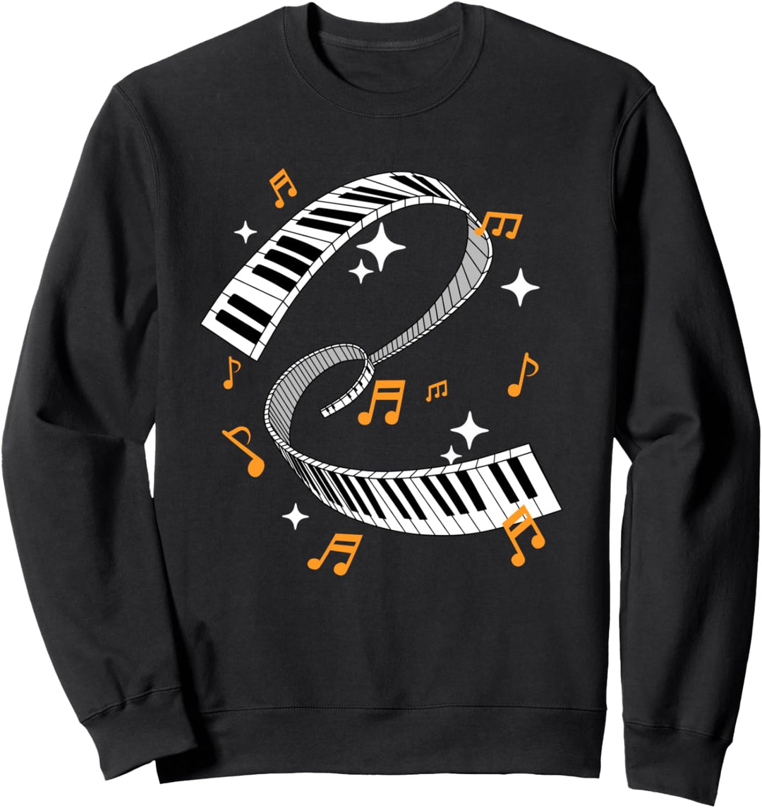Klavier Musiker Keyboard Pianist Sweatshirt