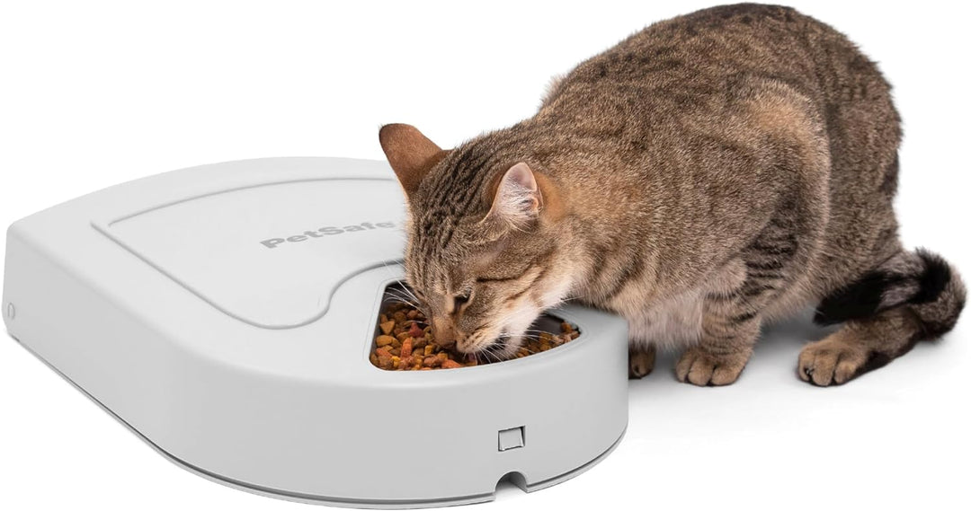 PetSafe Futterautomat für 5 Mahlzeiten für Hunde und Katzen, Futterspender, Mahlzeiten planen, 5 Sch