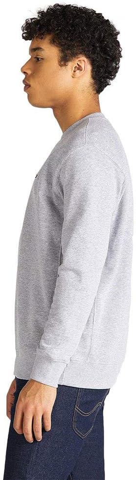 Lee Herren Plain Crew SWS Sweatshirt, Grey Mele