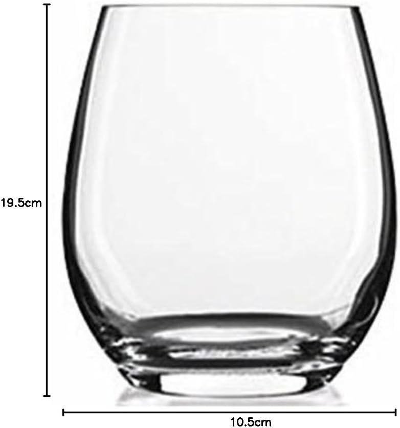 Luigi Bormioli Trinkgläser 400 ml PALACE Hydrosommelier, hochwertiges Glas für stilles Wasser, bleif