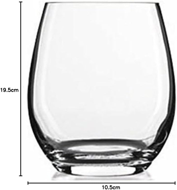 Luigi Bormioli Trinkgläser 400 ml PALACE Hydrosommelier, hochwertiges Glas für stilles Wasser, bleif