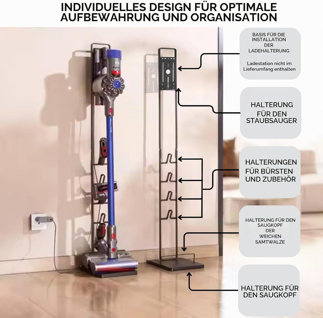 MORANGO Staubsaugerhalter kompatibel mit Dyson V15 V12 V11 V10 V8 V7 V6 - DC45/ DC35/ DC58/ DC59/ DC