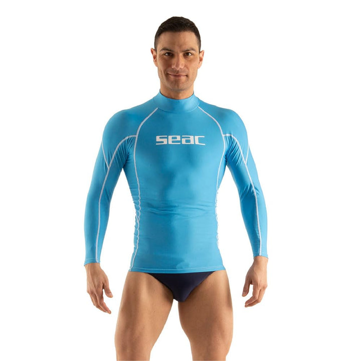 Seac RAA Long Evo Man Rash Guard UV-Schutz-Shirt zum Schnorcheln und Schwimmen Langarm für Herren