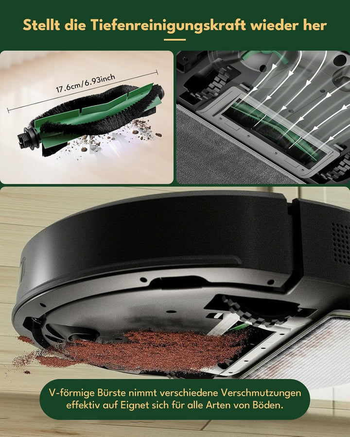 18 Stück Zubehörset für iRobot Roomba 105 Combo und Roomba Combo Essential Y0112,Y0110,Y0140,Y011240