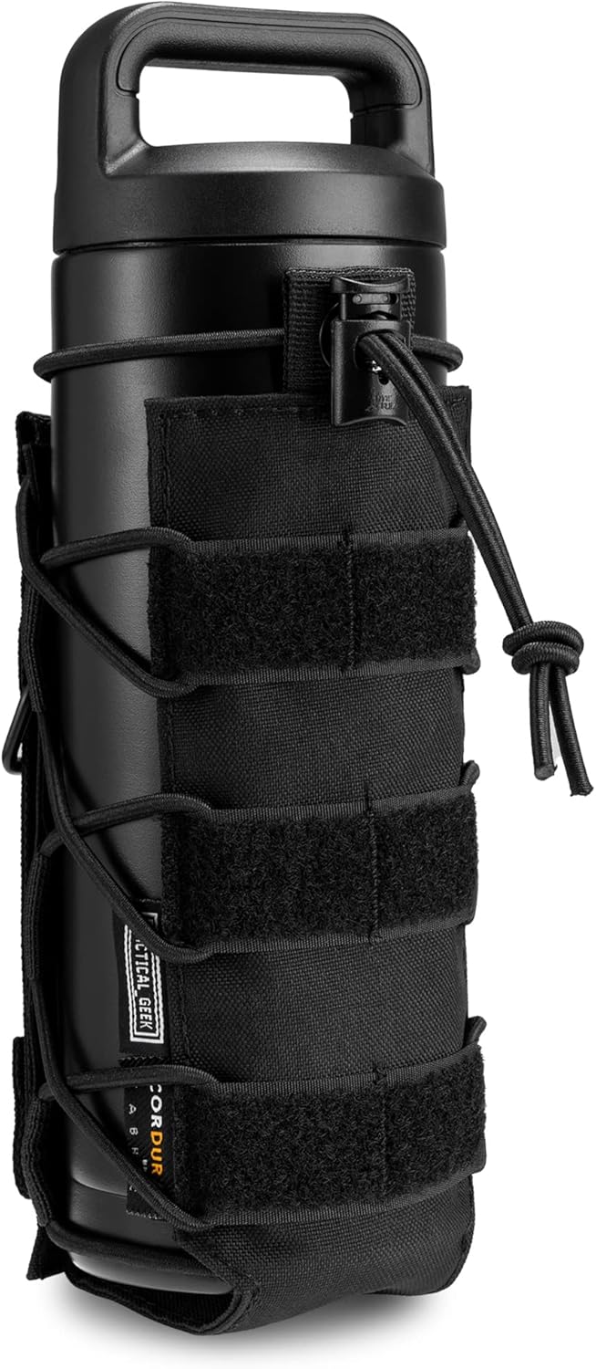 TACTICAL GEEK EXT11 Wasserflaschentasche, tragbarer Wasserflaschenträger, Reiseflaschenhalter mit Ko