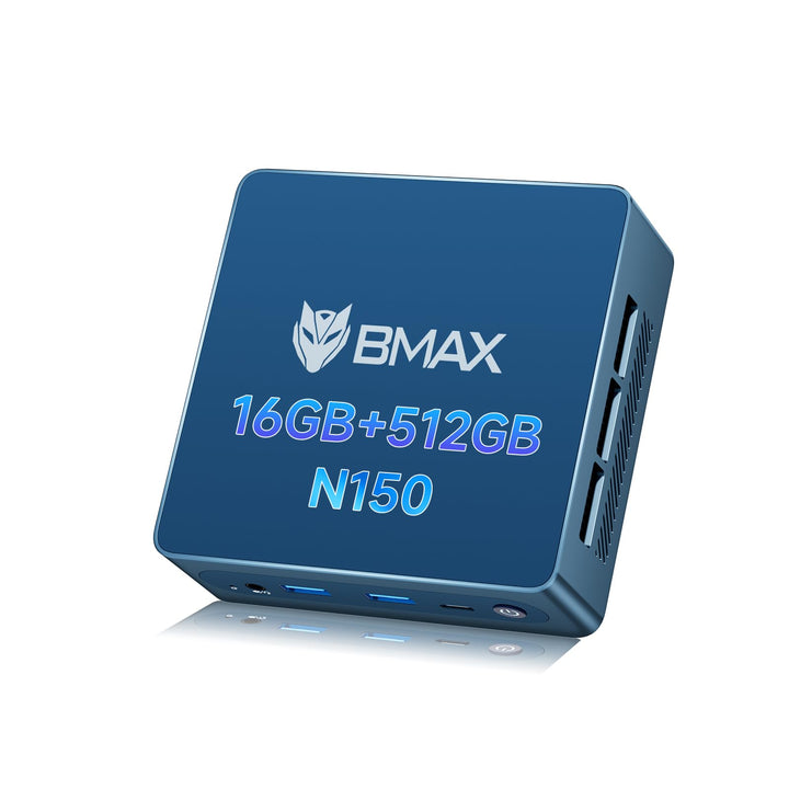 BMAX Mini PC B4Turbo Intel N150 13th Generation Twin Lake (Beat N100/N95, 4C/4T, bis zu 3,6 GHz) 16G