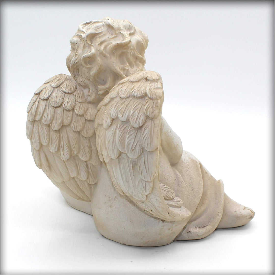 Kieskönig Engel mit Herz Wir Vermissen Dich Grab Grabschmuck Trauerschmuck