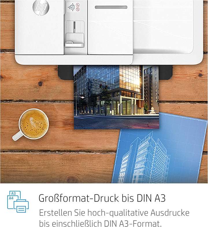 HP Officejet Pro 7720 All-in-One-Drucker — Farb-Tintenstrahldrucker (Kopieren, Scannen, Drucken, A3,