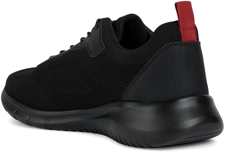 Geox Jungen U Monreale Sneaker 39 EU Schwarz, 39 EU Schwarz