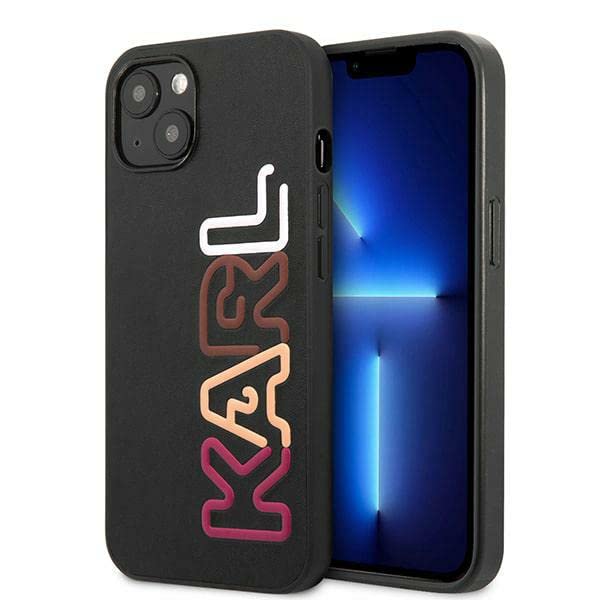 KARL LAGERFELD KLHCP13SPCOBK Hülle für iPhone 13 Mini 5,4" schwarz/Black hardcas