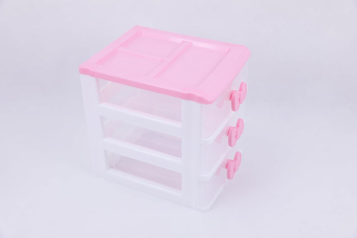 Schöne Mädchen rosa Farbe Kawaii &amp; niedliche Desktop-Schublade Aufbewahrungsbox Empfänger Organizer